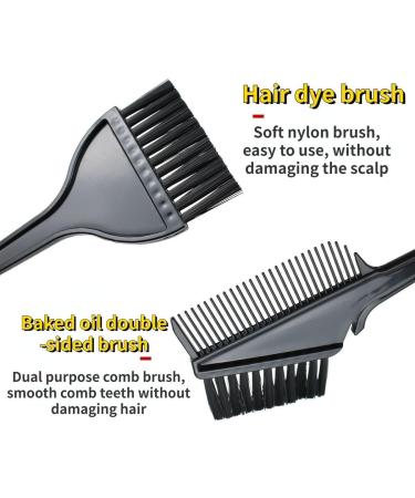 3 Pieces Hair Coloring Brush Hair Dye Tools for DIY Hair Coloring Salon Hair Dyeing Kit for Hair Tint Dying Coloring Applicator - Buy Online on GoSupps.com