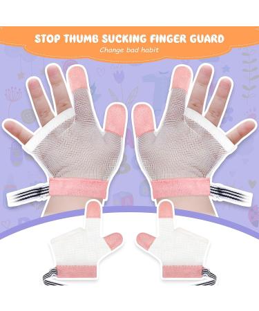 SATINIOR Baby Finger Sucking Stop Kit - Pink Guard (15 month-3 years) - 2 Pairs - Buy Online on GoSupps.com