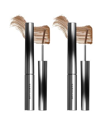 Eye Makeup Kit. Iron Wand Mascara 3d Curling Eyelash Long-Lasting Volume Mascara Waterproof.Lower Lash Stamp Lower Eyelash Stamp Set with Ink Quick Eye Makeup Tool Korean Eye Makeup Kit (Brown A*2)