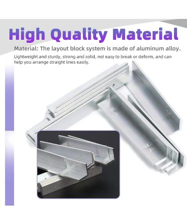 Swpeet 78Pcs Stained Glass Layout Block System with Mixed Color Push Pins - Perfect for Crafting 12 Inch Panels - Buy Online on GoSupps.com