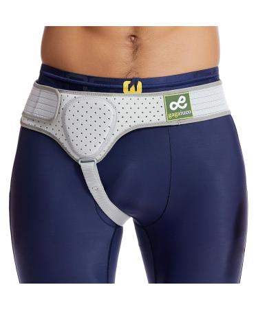 Inguinal Hernia Belt I For right or left side I Hernia Belt I Postoperative Men's Inguinal Hernia Support Belt for Inguinal Hernia | Adjustable Elasticity-M Medium 1