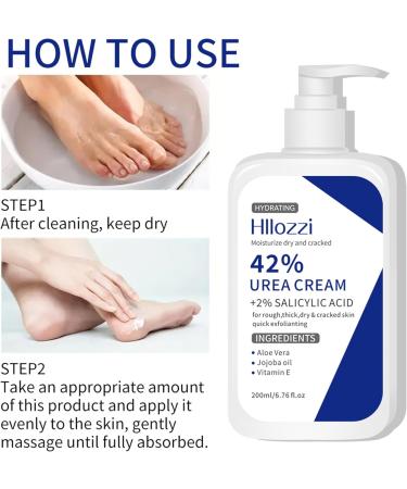  MrCuvaryas Urea Cream 45% with 2% Salicylic Acid Shea Butter Foot Healing Lotion for Dry Cracked Skin and Rough Calluses 200ml - Buy Online on GoSupps.com