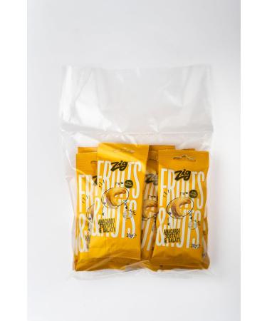 ZIG - Fruits & Nuts Snack - Roasted and Salted Cashews 300g | 10 packs of 30g - Buy Online on GoSupps.com