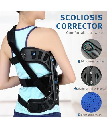 Spinal Auxiliary Orthosis Adjustable Scoliosis Posture Corrector Fixed Correction Brace After Scoliosis for Back Postoperative Recovery Adults Health Care Back Posture - Buy Online on GoSupps.com