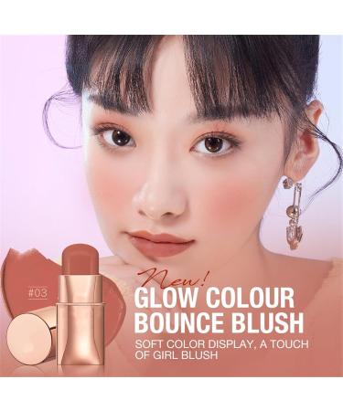 3-in-1 Blush Stick for Cheeks Makeup Waterproof Cream Blush Face Stick Multi-Use Lip and Cheek Tint Longwear Waterproof Moisturizing Monochromatic Blush Stick(Color:01) - Buy Online on GoSupps.com