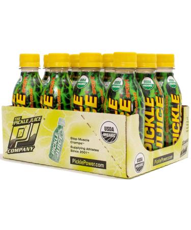 Pickle Juice 100% Natural Sport Bottles 8 oz 12 Pack - Electrolyte Replenishment for Athletes - Buy Online on GoSupps.com