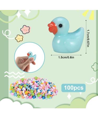 Mini Resin Ducks 100Pcs - Realistic Shape Baby Bath Time Toys in 10 Colors - Buy Online on GoSupps.com