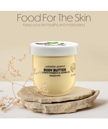 Whipped Lavender Jasmine Body Butter for Sensitive Dry Skin - Ultra Hydrating Moisturizer with Shea Butter - Nourishing Body Care - Buy Online on GoSupps.com