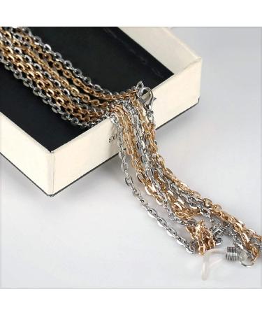 Aylifu Eyeglass Chain Ends  40 Pieces Adjustable Rubber Spectacle End Eyeglasses Strap Holder Loop Chain End Rubber  20 x 5 mm - Assorted Color Style3 - Buy Online on GoSupps.com