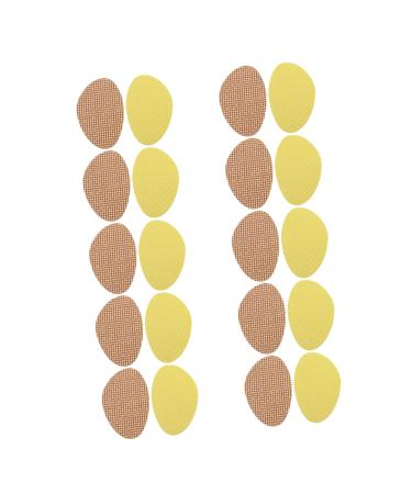 FOMIYES 20 Pairs Forefoot Half Size Pad Gel Shoe Insert Shoe Filler Insole Front Foot Pad Forefootpads Foot Cushion Forefoot Insole - Insoles Front Pad Canvas