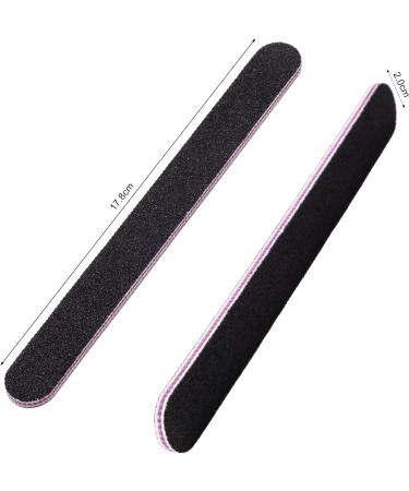 VONKMATT Professional Nail Files 12PCS Double Sided Emery Board - Home Nail Buffer Files 100/180 Grit - Buy Online on GoSupps.com