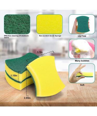 Kitchen Cleaning Sponges 24 Packs Eco Non-Scratch for Dish Cleaning Scrub SpongesKitchen Cleaning Sponges 24 Packs Eco Non-Scratch for Dish Cleaning Scrub Sponges - Buy Online on GoSupps.com
