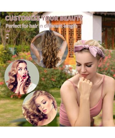 Sleep Styler Heatless Curlers Headband - No Heat Overnight Hair Curling Set - Pink - Buy Online on GoSupps.com