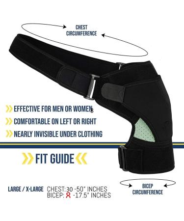 Arthrodesis Shoulder Subluxation Brace | Adjustable Neoprene Support - Breathable Comfortable & International Shipping - Buy Online on GoSupps.com