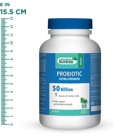 Laboratoire Suisse Probiotic XF Healthy Gut Flora 50 Vegetal Capsules - Buy Online on GoSupps.com