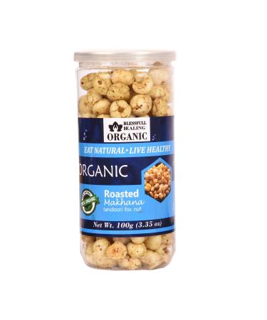 Blessfull Healing Organic Makhana with Roasted Tandoori Flavor 100 grams