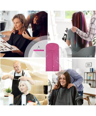 Vriusi Wig Bag with Hanger | Hair Extension Storage Hair Travel Extensions Bag with Hanger Hair Extension Storage Bag Portable Wig Bag for Store Style Human Hair Hot Pink - Buy Online on GoSupps.com