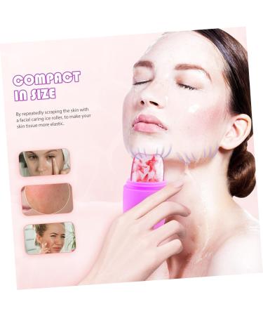 DOITOOL Ice Rollers Ice Facial Roller Cool Rolling Globe Ice Ball Skin Roller Cooling Globes for Eyes Facial Ice Roller Ice Roller Puffiness Purple Face Ice Bag Silica Gel 11.4x6.5cm Purple - Buy Online on GoSupps.com