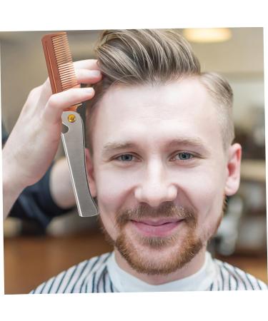 Stylish Minkissy Travel Hairbrush & Comb - Stainless Steel Folding Design for Men | Salon Quality Fragrance & Dust Brush - Buy Online on GoSupps.com