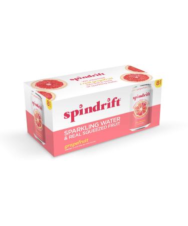 Spindrift Grapefruit Sparkling Water, 12 Fl Oz (Pack of 8)