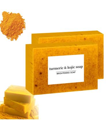 moytarcp Kojic Acid and Turmeric Soap Honey Glow Lemon Turmeric Kojic Acid Soap Bar Skin Care Soap for All Skin Types Deep Cleansing Moisturizing 2