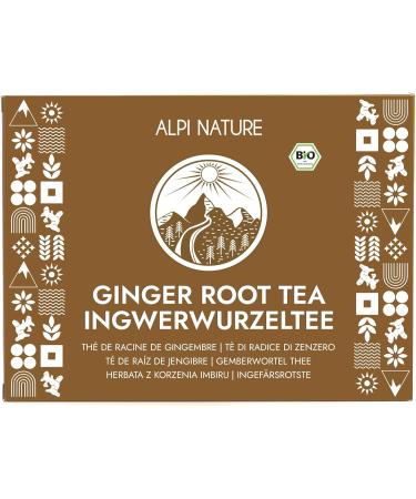  Alpi Nature Alpi Nature Ginger Root Organic Herbal Tea 120 Tea Bags 180 g Pack of 6 x 20 Sachets of 1.5 g - Buy Online on GoSupps.com