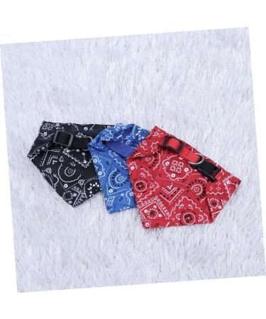 FRCOLOR 3pcs Puppy Collars Towel Bibs Pet Bandana Collar Pet Collar Scarf Accessories Necklace Small Dog L As Shown - Buy Online on GoSupps.com