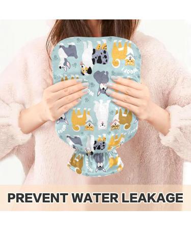 Naanle Dog Breeds Heat Bottle - 1L Warm Water Bottle for Pain Relief & Therapy | Hand & Feet Warmer - Buy Online on GoSupps.com