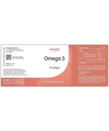 Buy Woscha Omega 3 Softgels - 100 Count | Premium Quality International Shipping Available - Buy Online on GoSupps.com