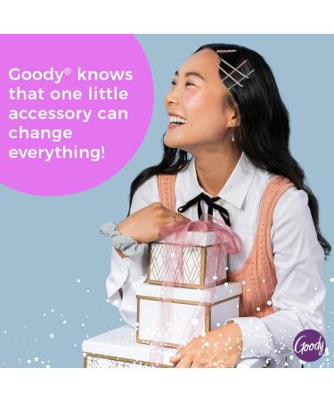 Goody Icy Holiday Ornament Elastics - 36 Count Assorted - Hair Accessories for Men, Women, Boys, and Girls - Secure & Style with Ease - Pain-Free for All Hair Types - Peach Pink Gold Silver - Buy Online on GoSupps.com