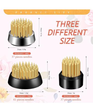 12-Piece Gold Flower Frogs for Arrangements - Floral Pin Holders for Vase Ikebana Decoration - Japanese Flower Holder Set (0.91-1.34 Inch) - Buy Online on GoSupps.com