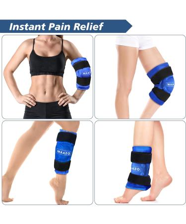 MAAZO Knee Ice Pack Wrap - Hot & Cold Therapy for Knee Pain Relief & Injuries - Buy Online on GoSupps.com
