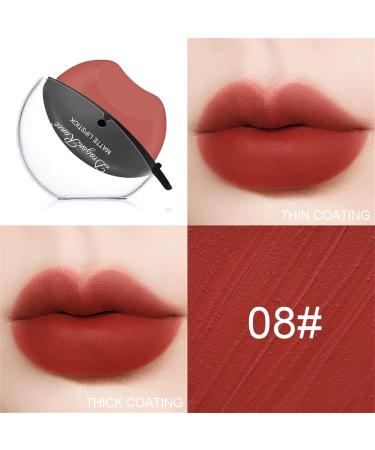 Lazy Lipstick - Waterproof Long-Lasting Liquid Matte Lipstick & Lip Gloss | Smooth Velvety Texture | 1g (Pack #08) - International Shipping Available - Buy Online on GoSupps.com