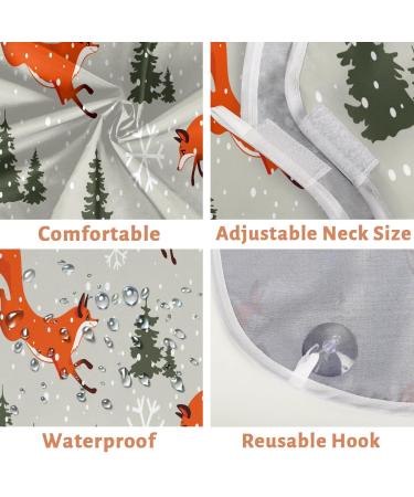 Fox Tree Beard Bib Apron - Non-Stick Waterproof Hair Catcher for Men | Perfect Grooming Gift with 2 Suction Cups - Buy Online on GoSupps.com