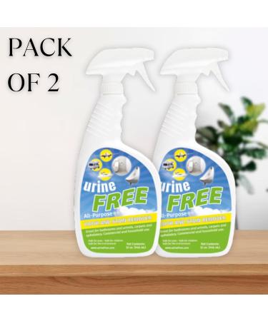 UrineFree - PetFresh - Odor & Stain Remover from any surface Suitable for Carpets Upholstery and Hardwood Floors - for Children Dogs and Cats - Household Uses (32 oz / 946 ml - Pack of 2) - Buy Online on GoSupps.com