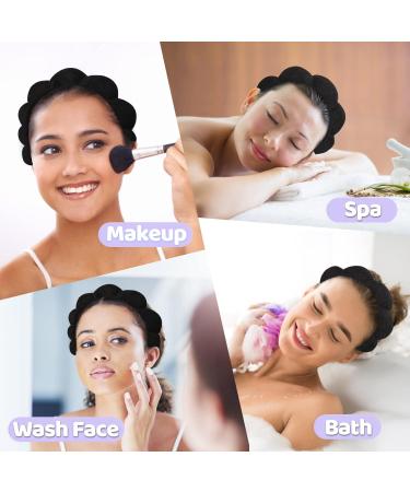 3 Pack Black Terry Cloth Makeup Headbands for Skincare and Makeup Removal - Buy Online on GoSupps.com