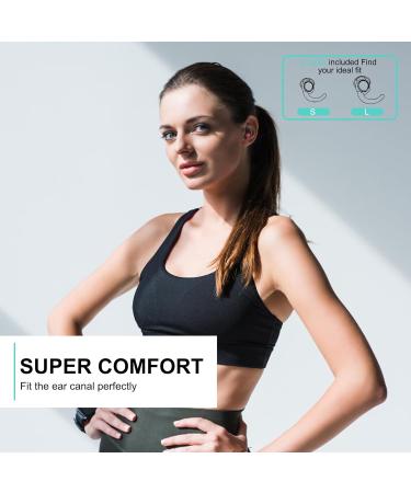 Buy Ear Plugs for Sleeping - 38dB NRR Noise Cancelling Silicone Earplugs | 2 Pairs for Travel Focus & Concerts - Buy Online on GoSupps.com