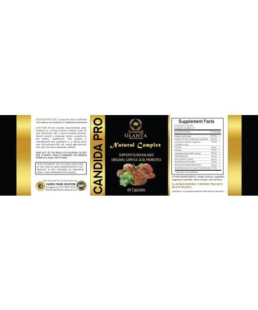 Candida PRO Complex - Candida probiotics for Digestive Health Immune Support & Digestive Health Supplement Pure caprylic Acid - 1 Bottle - Buy Online on GoSupps.com