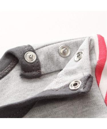 Baby Rompers Pajamas Cotton Jumpsuit | Long Sleeve Footed Bodysuits for Boys & Girls | 6-9 Months | Set of 2 - Buy Online on GoSupps.com