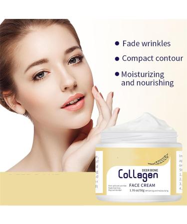 Deer Bone Collagen Cream Wrinkle Removal Face Cream Deer Bone Collagen Face Cream Collages Moisturizing Firming Face Cream Nourish Skin Lifting and Tightening (1 PCs) - Buy Online on GoSupps.com