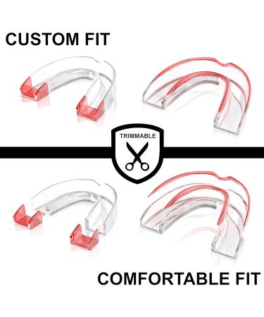 Teeth Whitening Trays for Women - Custom Fit Comfortable & Non-Bulky - 4 Moldable Mouth Trays with Case for Perfect Gel Coverage - Buy Online on GoSupps.com