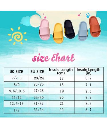 WaySoland Unisex Flip-Flops - Slipproof Summer Slippers Light Beach Sandals & Bath Shoes for Men Women & Kids | Size 25/26 EU - Orange - Buy Online on GoSupps.com