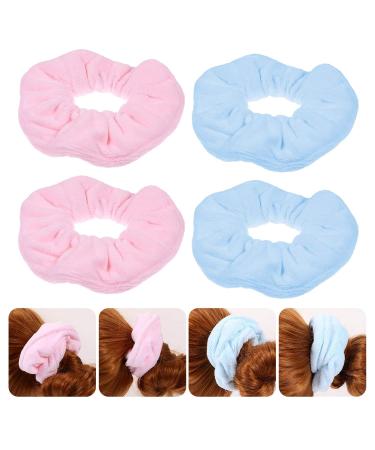 Lurrose 4-Pack Microfiber Hair Ties & Ponytail Holders - Lightweight Versatile for Wet & Dry Hair Care - Buy Online on GoSupps.com