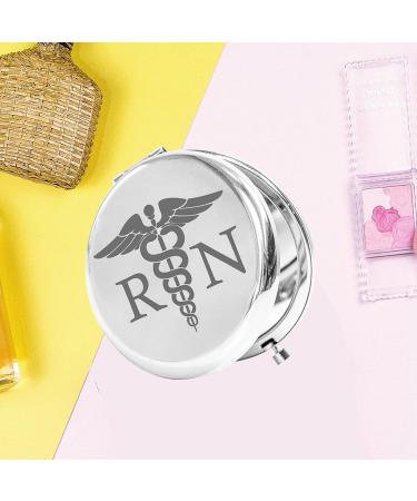 KEYCHIN Registered Nurse Pocket Mirror RN Nurse Gifts Compact Makeup Mirror For RN Nurse Graduation Rn Mirror - Buy Online on GoSupps.com