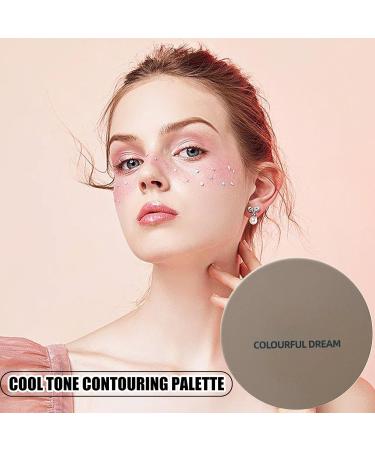 Makeup Powder Contour Palette - Cold Contour Powder Palette - Matte Nose Ultra Fine Bronzer for Pale Light Skin Easy to Blend - Buy Online on GoSupps.com