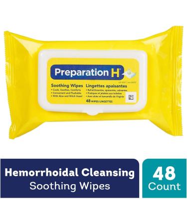 Preparation H 48 Wipes - Relief for Hemorrhoid Symptoms | [Brand Name] - Buy Online on GoSupps.com
