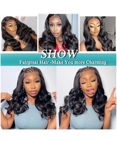 Fairgreat 4x4 Lace Front Human Hair Wig 16 Inch | Brazilian Body Wave Wig for Black Women - Buy Online on GoSupps.com