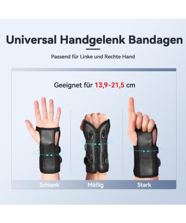 Sakima Adjustable Wrist Bandages with Metal Rail for Carpal Tunnel & Arthritis - Left & Right Hand Support - Black - 5.5-8.5 Inches | Sports Protection & Tendon Inflammation Relief - Buy Online on GoSupps.com