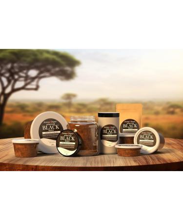 African Black Soap Paste 12 oz - 100% Natural Raw Soap for Acne Eczema Psoriasis Dry Skin & Scar Removal - Handcrafted & Imported from Ghana - Buy Online on GoSupps.com