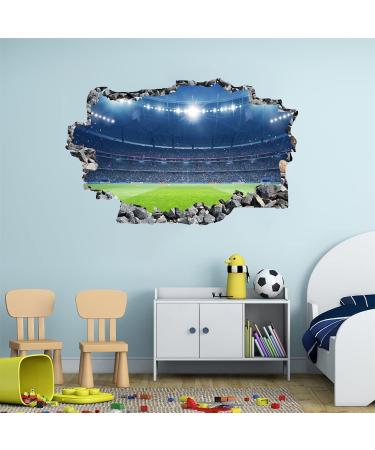 ANHUIB 3D Football Wall Stickers - Soccer Sport Decal for Boys Bedroom | Kids Room, Teens, Playroom Wall Decor - Colourful Design - Buy Online on GoSupps.com